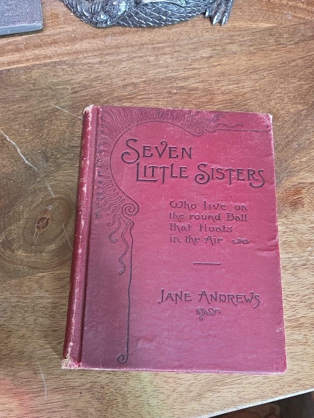 1893 Seven Little Sisters by Jane Andrews - Red Decorative Hardcover